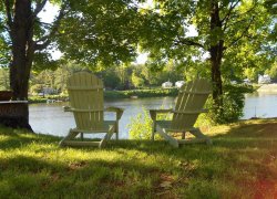  Enjoy your morning coffee sitting in your Adirondack chair