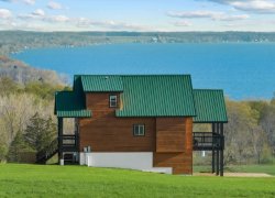 Perched high above Cayuga Lake on America's first wine trail